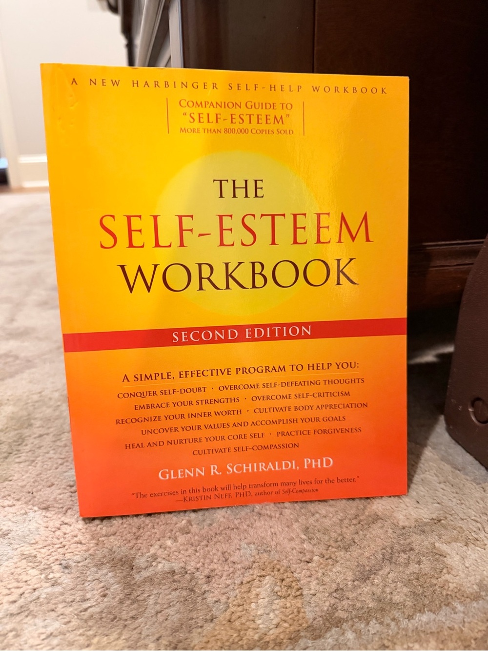 The Self-Esteem Workbook — Yellow Orange Cover by